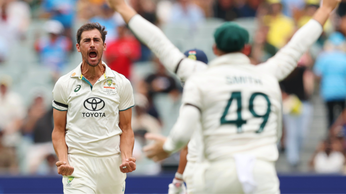 Mitchell Starc's 6 wicket haul help Australia dominate day 1 as India collapses on 180 in the first innings