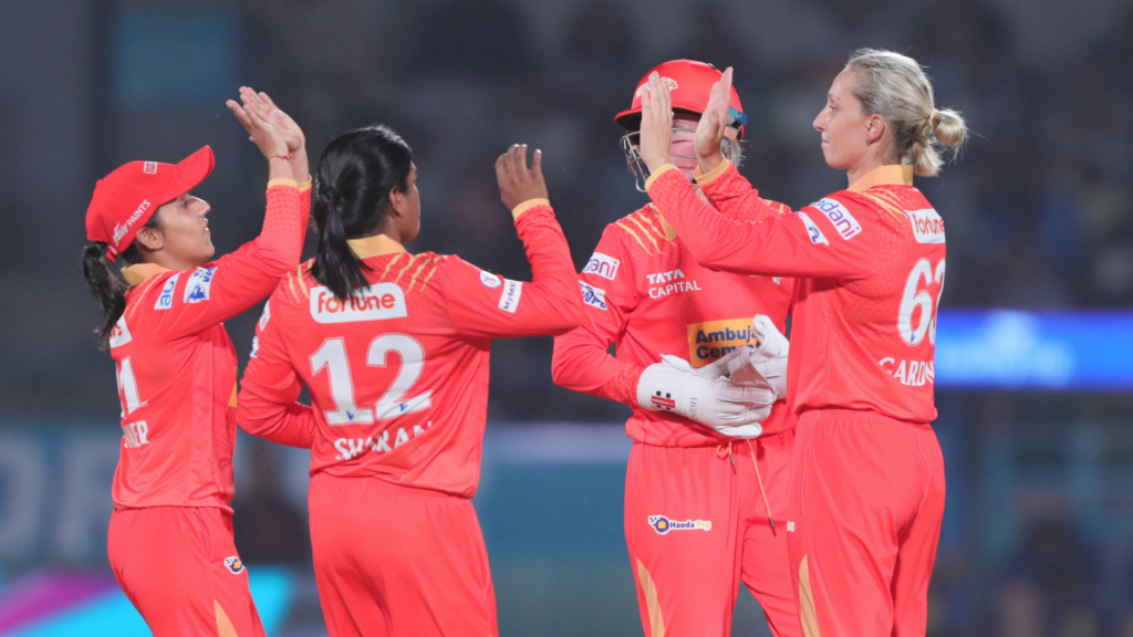 Captain Ashleigh Gardner's ferocious knock help Gujarat Giants defeat UP Warriorz by 6 wickets