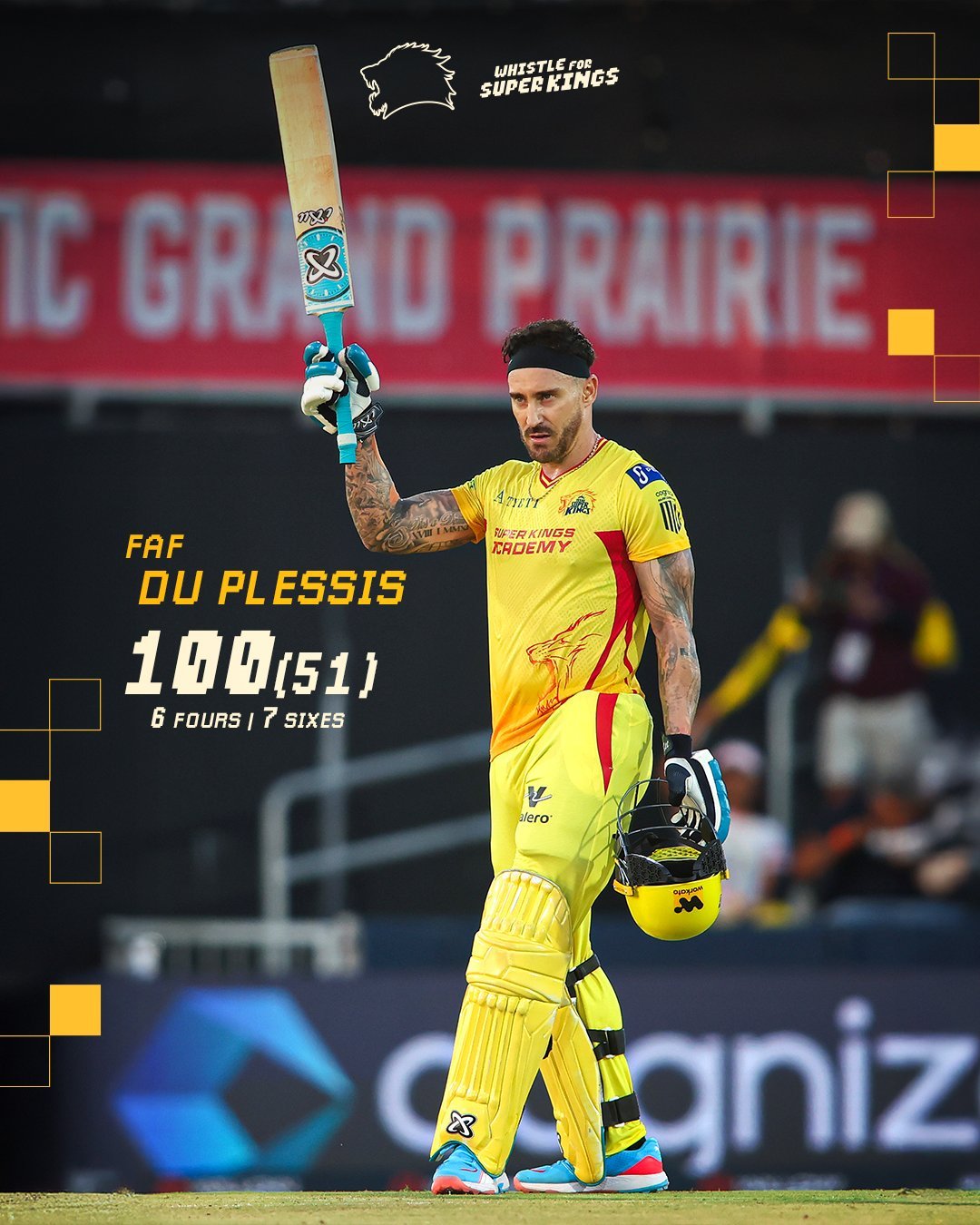 Faf Du Plessis scores a brilliant hundred
